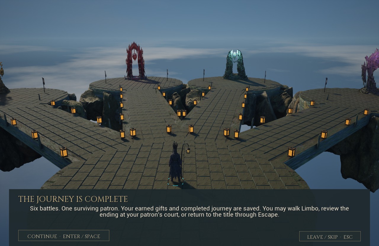 The completed-campaign message in Limbo.