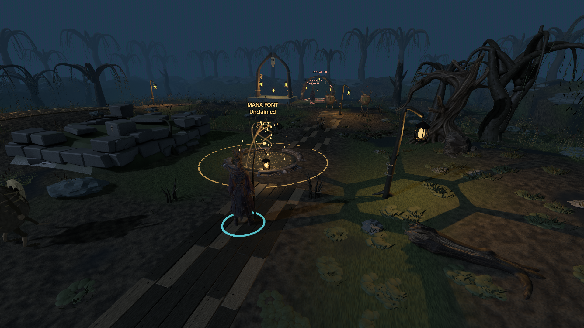 The same font approach before the willow and lighting change.